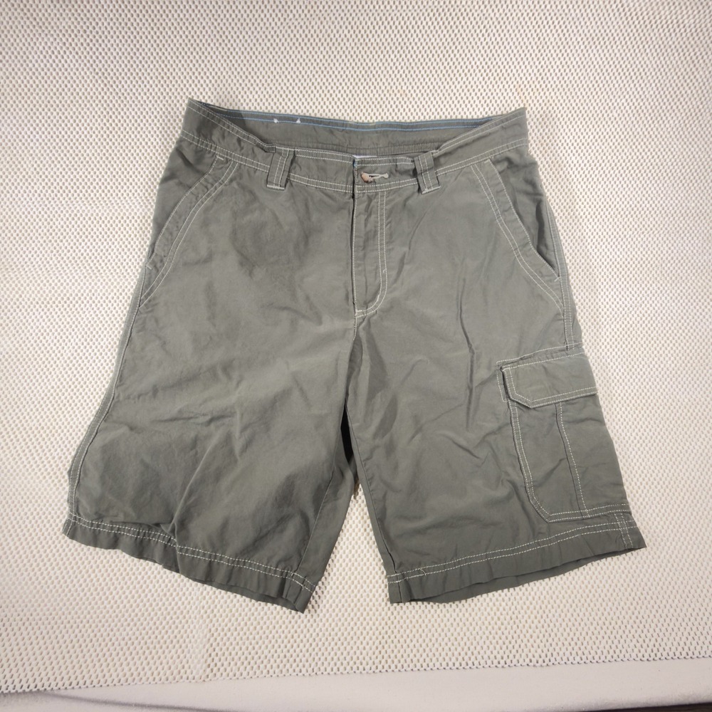 Columbia Men's 34 Cargo Shorts Outdoor Hiking Fishing, Khaki Beige